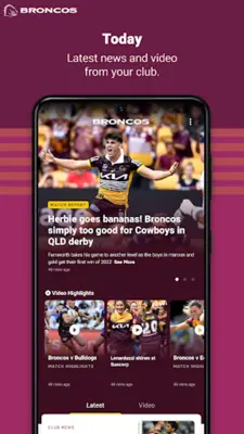 Brisbane Broncos android App screenshot 3